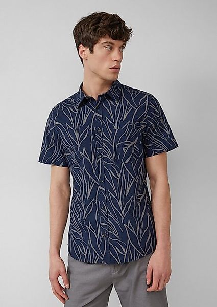 s.Oliver Kurzarmhemd Slim Fit: Gemustertes Kurzarmhemd mit Kentkragen günstig online kaufen