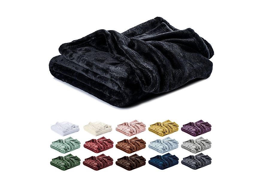 Wohndecke Kuscheldecke, Fleecedecke, Wolldecke flauschig und weich, Lavea, günstig online kaufen