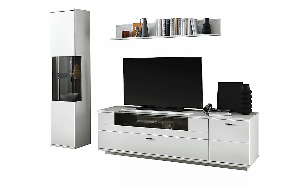 uno Wohnkombination  Sarbonne ¦ grau ¦ Maße (cm): B: 240 H: 199 T: 50.0 Kom günstig online kaufen
