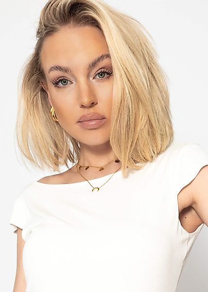 SASSYCLASSY T-Shirt T-Shirt Damen mit tiefem günstig online kaufen