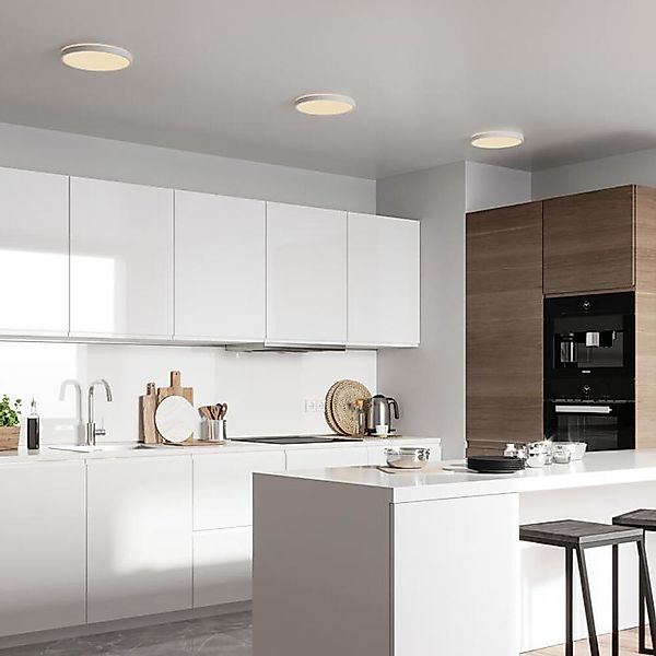 LED Deckenleuchte Oja in Weiß 14,5W 1600lm rund günstig online kaufen