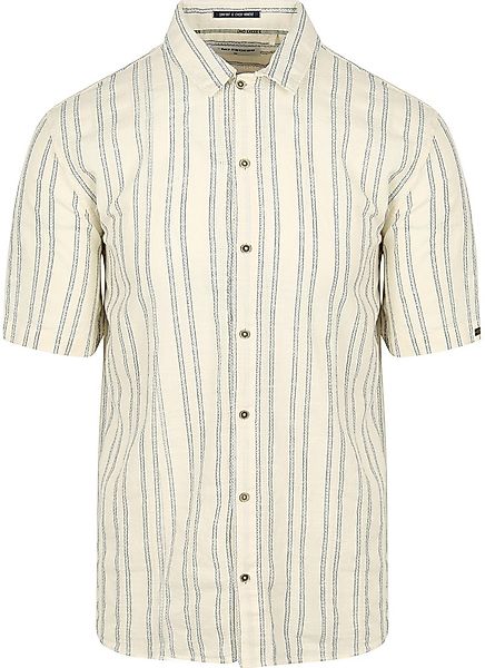 No Excess Short Sleeve Hemd Streifen Ecru - Größe XXL günstig online kaufen