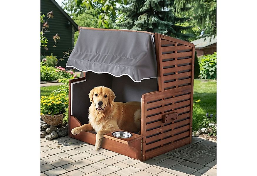 Wohnando Strandkorb Hundstrandkorb "Buddy", Haustier Zubehör Sommer 75x65x9 günstig online kaufen