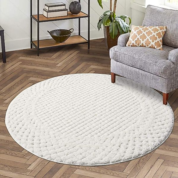 Carpet City Hochflor-Teppich "FOCUS627" rund 20 mm Höhe Boho-Teppich, Hocht günstig online kaufen