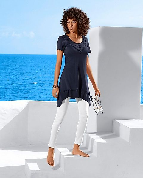 heine T-Shirt Longshirt Kurzarm günstig online kaufen