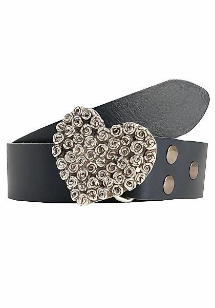 Rettungsring Gürtel Ledergürtel mit austauschbarer Schließe "Rosenherz Komp günstig online kaufen