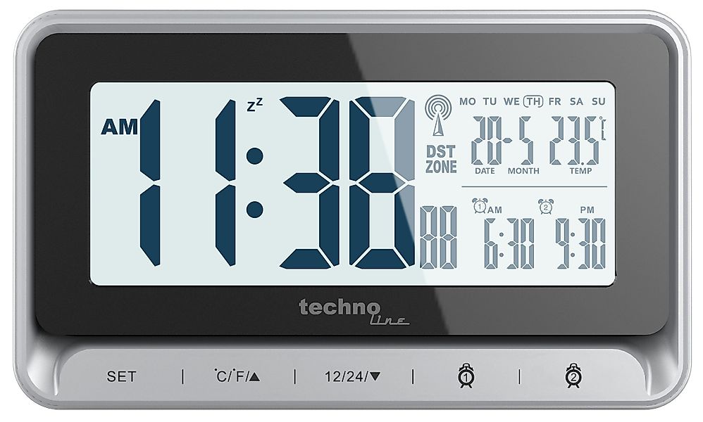 technoline Funkwecker WT 290 mit 2 günstig online kaufen