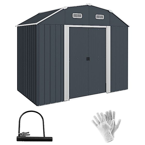 Outsunny Gerätehaus 2,7 m² Geräteschuppen mit günstig online kaufen
