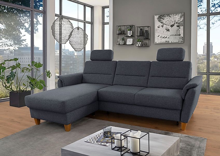 Home affaire Ecksofa Palmera L-Form, Federkern, günstig online kaufen