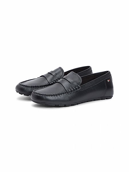Tommy Hilfiger Slipper "FLAG LEATHER DRIVER LOAFER" Halbschuh, Schlupfschuh günstig online kaufen