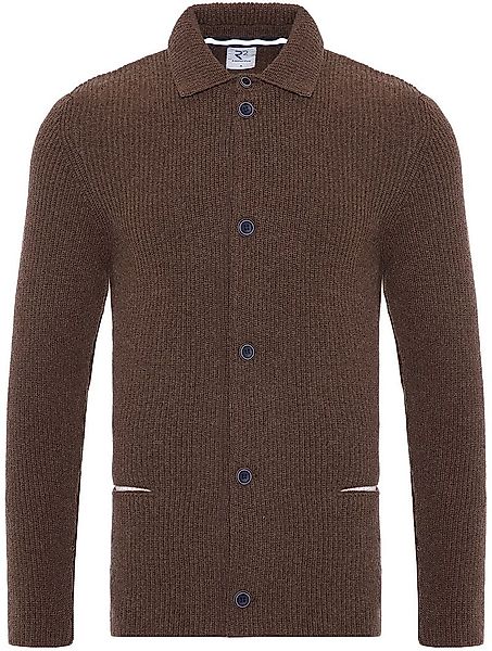 R2 Cardigan Merino Wolle Braun - Größe XXL günstig online kaufen