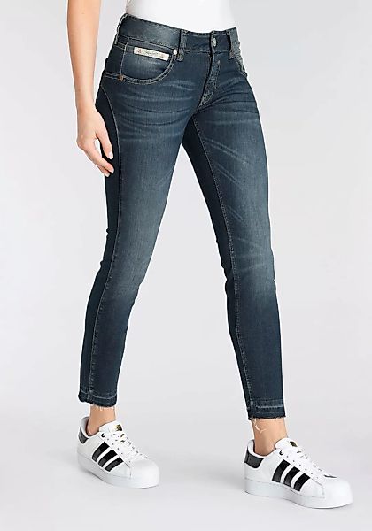 Herrlicher Slim-fit-Jeans "TOUCH", in 7/8 Länge und ausgefranstem Hosensaum günstig online kaufen