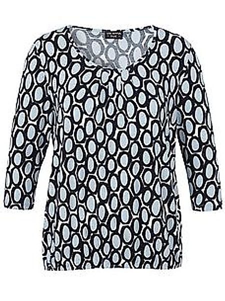 Rundhals-Shirt 3/4-Arm Via Appia Due blau günstig online kaufen