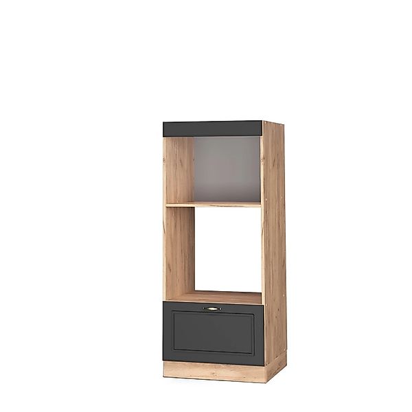 Vicco Mikrowellenschrank Fame-Line Anthrazit-Gold/Goldkraft Eiche 60 cm Off günstig online kaufen