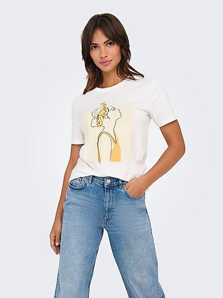 ONLY Kurzarmshirt ONLCLARA S/S TEE CS günstig online kaufen