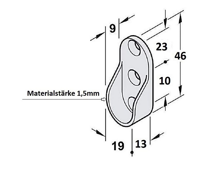 MS Beschläge Kleiderstange Kleiderstangenhalter verchromt Schrankrohrhalter günstig online kaufen