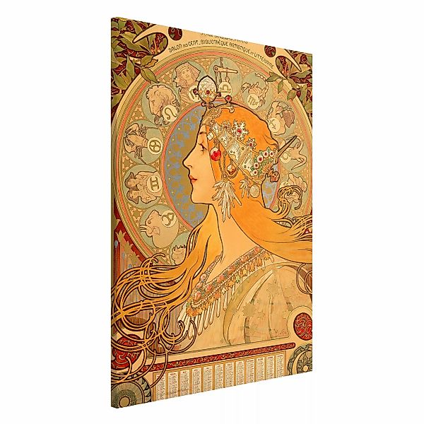 Magnettafel - Hochformat 2:3 Alfons Mucha - Sternkreiszeichen günstig online kaufen