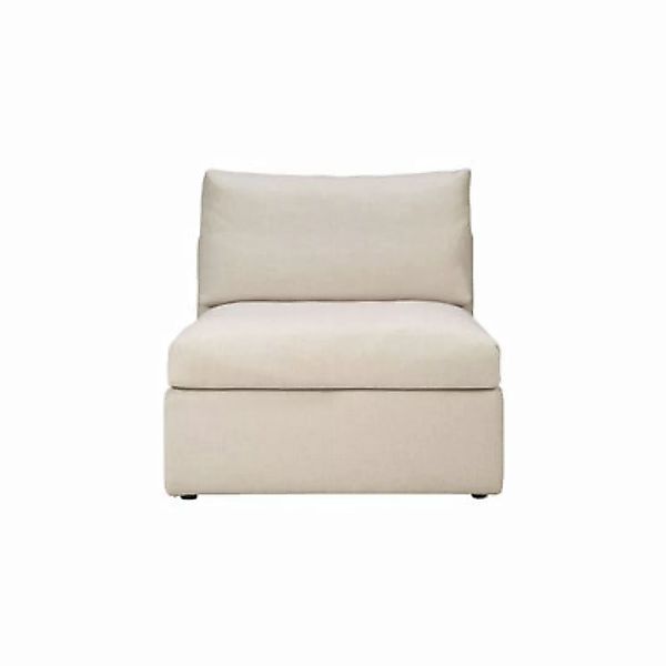 Lounge Sessel Mellow textil weiß / Mittelelement - Ethnicraft - Weiß günstig online kaufen