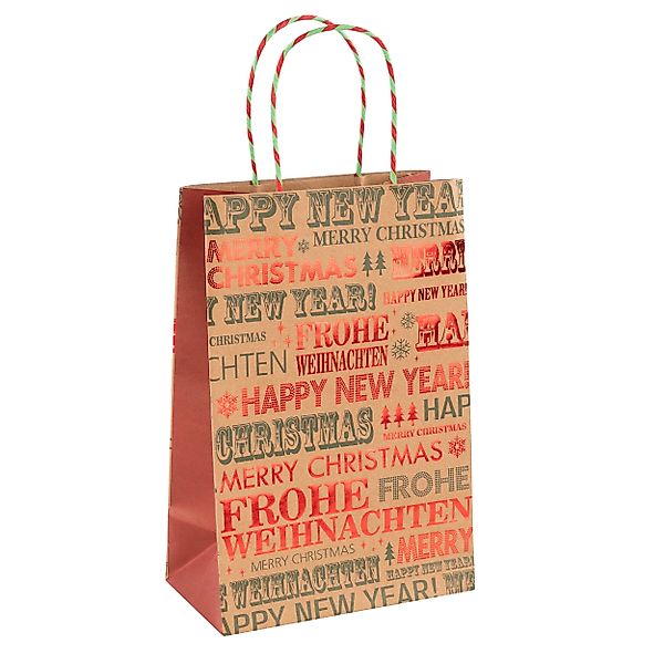 Idena Tragetasche Idena Papiertasche Frohe Weihnachten günstig online kaufen