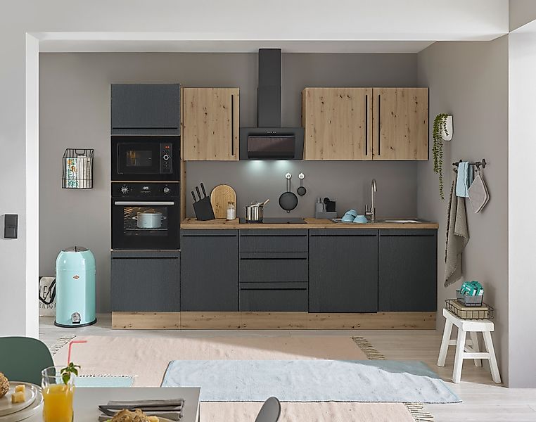 KOCHSTATION Küchenzeile Florida, Breite 280 cm, günstig online kaufen