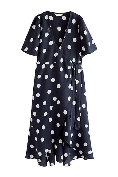 Next Midikleid Midikleid in Wickeloptik aus 100 % Leinen (1-tlg) günstig online kaufen