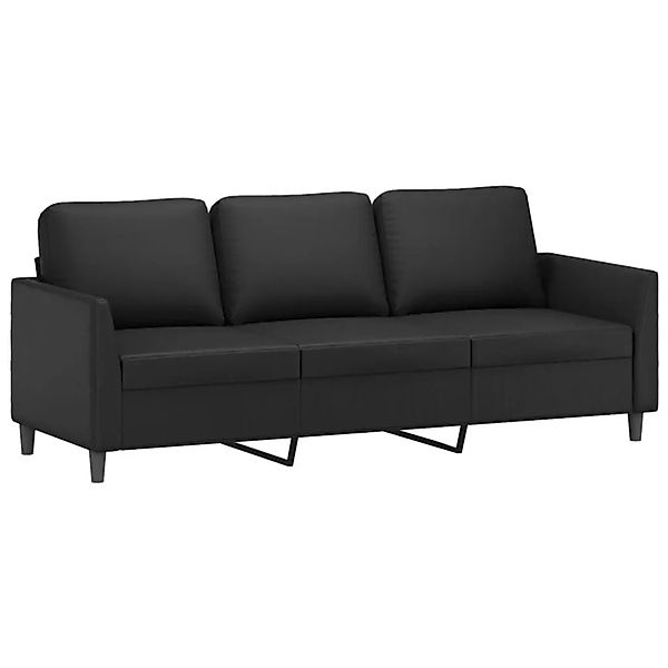 vidaXL 3-Sitzer-Sofa Schwarz 180 cm Kunstleder 359338 günstig online kaufen