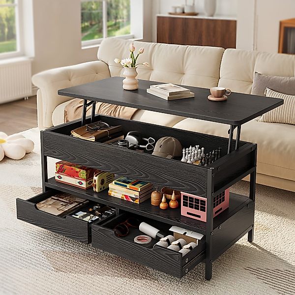 Bealife Couchtisch klappbar, Wohnzimmertisch mit Abnehmbarer günstig online kaufen