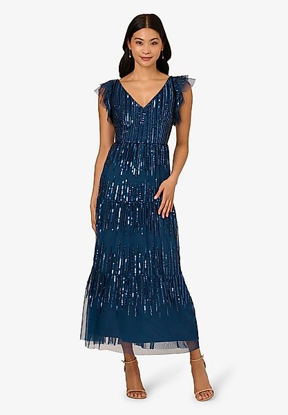 Adrianna Papell Abendkleid Beaded Mesh Tier Gown Glamourös, schimmernd, sti günstig online kaufen