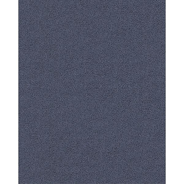 EDEM 85047BR22 Uni Tapete Struktur glitzernd kobalt-Blau dunkel-Blau 0,53 m günstig online kaufen