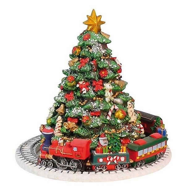 Musicboxworld Spieluhr Weihnachtsbaum mit Zugszene günstig online kaufen