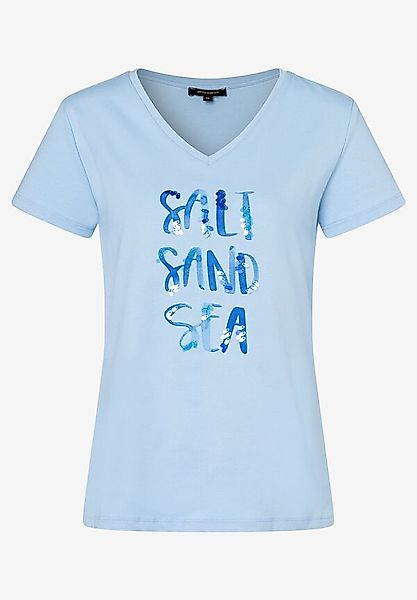 T-Shirt mit Wording und Pailletten, Frühjahrs-Kollektion günstig online kaufen