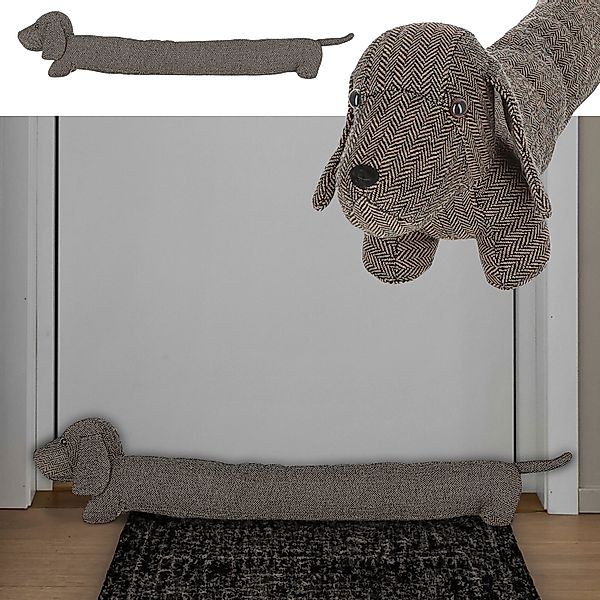 CEPEWA Türstopper Zugluftstopper Hund braun 85x20x10cm günstig online kaufen