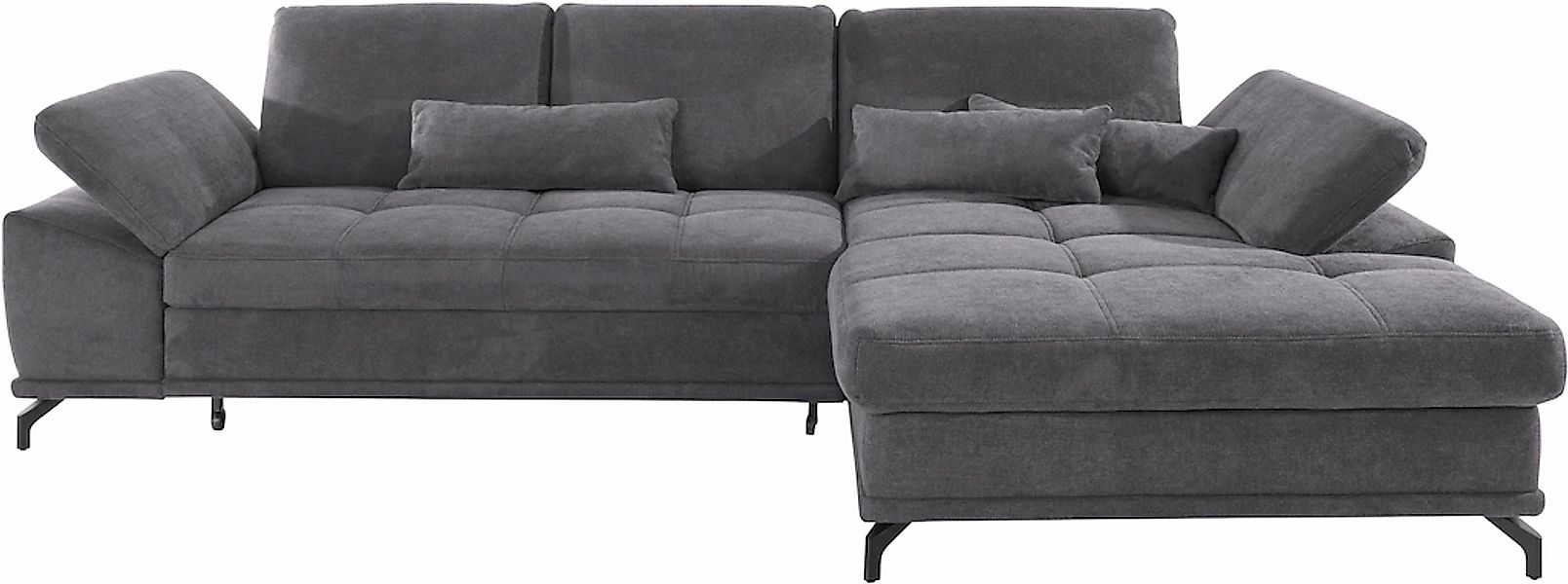 PLACES OF STYLE Ecksofa "Costello L-Form, B: 301 cm mit Sitztiefen-, Armtei günstig online kaufen