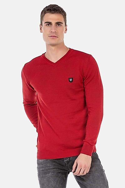 Cipo & Baxx V-Ausschnitt-Pullover Pullover (1-tlg) günstig online kaufen