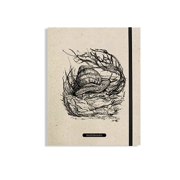 Notizbuch Graspapier "Snail" (Black/carton) - Swiss Brochure günstig online kaufen