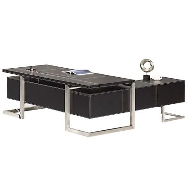 Jet-Line Luxus Chef Schreibtisch Venedig Linksseitig Inklusive 2 Sideboards günstig online kaufen