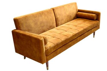 riess-ambiente Schlafsofa COUTURE 200cm senfgelb / günstig online kaufen