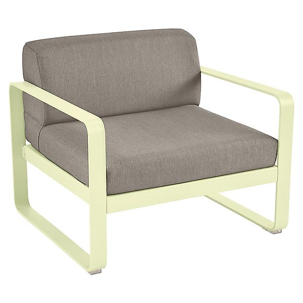 Bellevie Lounge-Sessel Outdoor A6 Zitronensorbet B8 Taupegrau günstig online kaufen