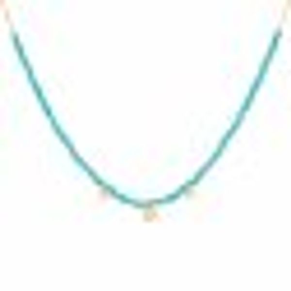 Halskette 925 Silber vergoldet türkiser Howlith Plättchen günstig online kaufen