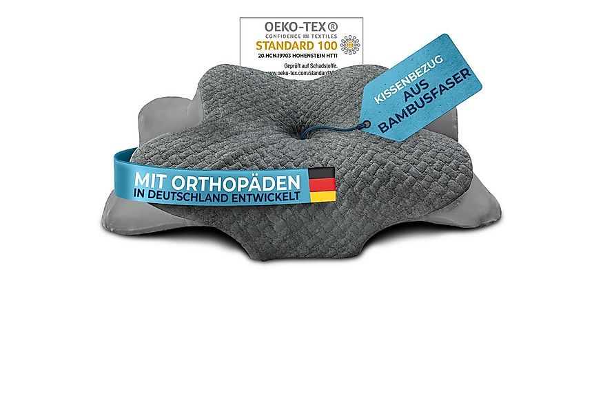 Glückstoff Kissenbezug für Orthopädisches Kissen [mit Kühl- und Wärmeeffekt günstig online kaufen