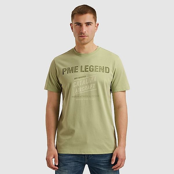 PME LEGEND T-Shirt Short sleeve r-neck single jersey mit Logo-Print günstig online kaufen