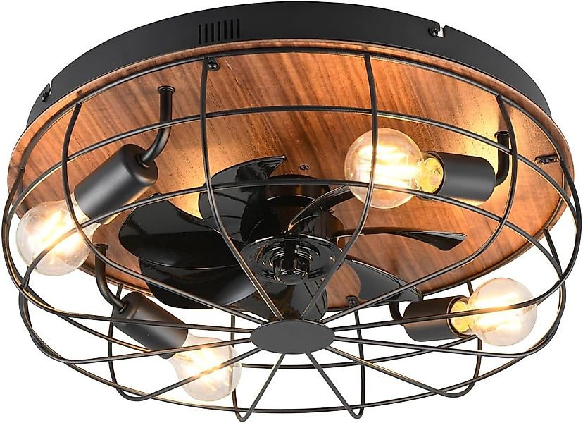 lightling Deckenleuchte Trutti, Ventilator, 3 Stufen, Fernbedienung, Timer, günstig online kaufen