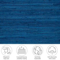 THEKO Teppich "Happy Cotton Fleckerl, handgewebt" rechteckig 5 mm Höhe Flac günstig online kaufen