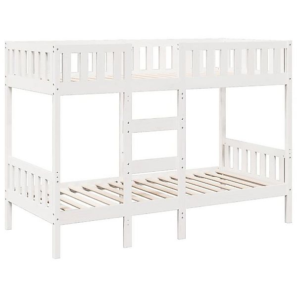 vidaXL Bett, Etagenbett Weiß 90x190 cm Massivholz Kiefer günstig online kaufen