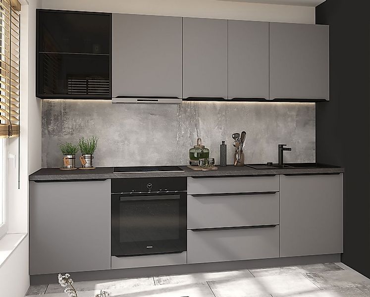 Feldmann-Wohnen Küchenzeile Bonn, (Schubladen mit Vollauszug und Selbsteinz günstig online kaufen