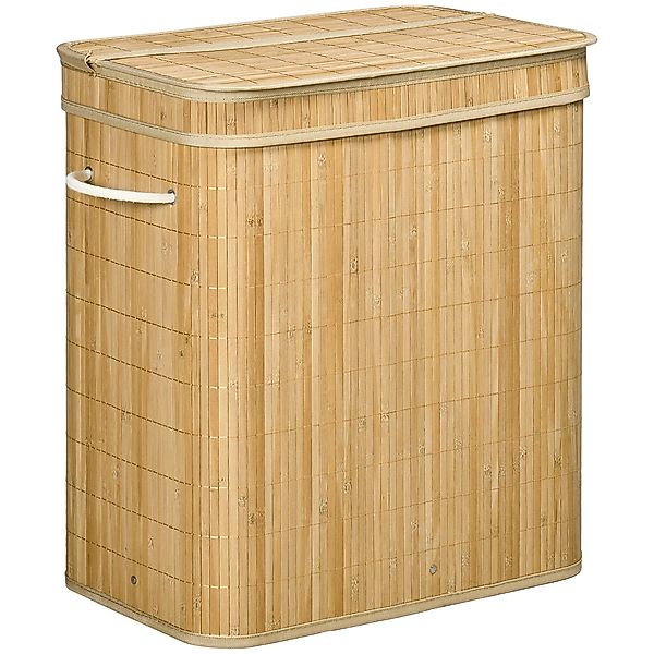 HOMCOM Wäschekorb 90 L Wäschesammler mit günstig online kaufen