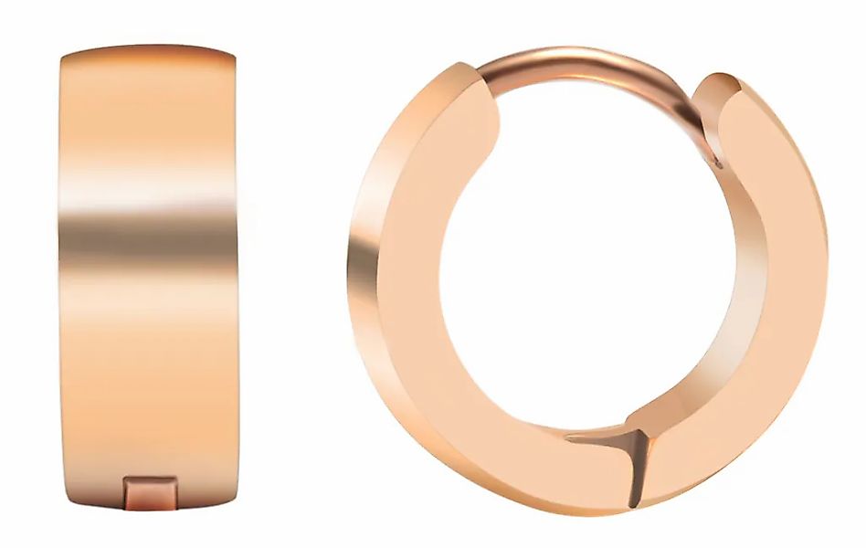 Adelia´s Klappcreolen "Damen Ohrringe – Klappcreole aus Edelstahl" Zum Vers günstig online kaufen