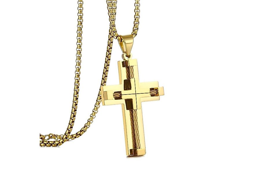 Karisma Kreuzanhänger Edelstahl Kette Länge 50cm/2mm Dicke Kreuz XXL Draht, günstig online kaufen