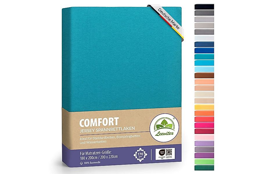 leevitex® Spannbettlaken Spannbettlaken Boxspringbett & Wasserbett Spannbet günstig online kaufen