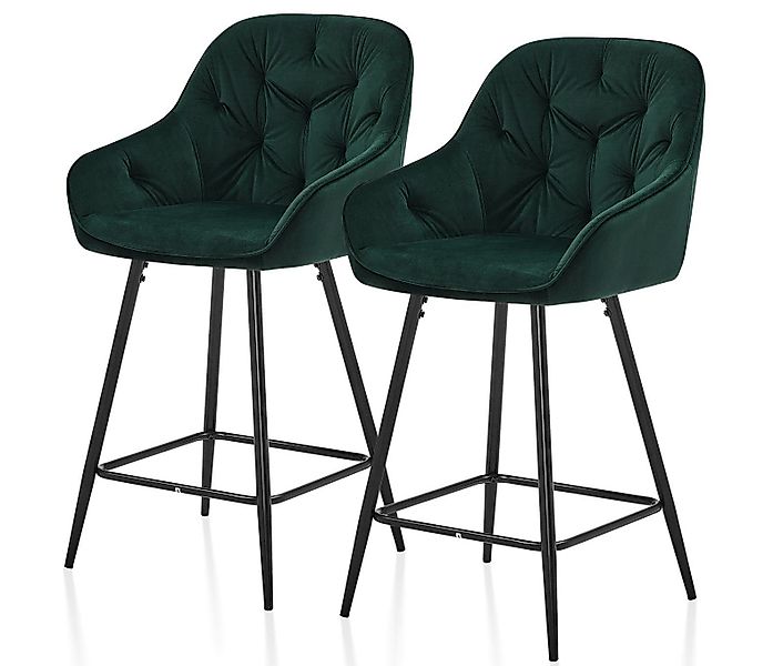 Ofcasa Barhocker Samt Barstuhl (2er Set), günstig online kaufen